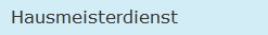 Hausmeisterdienst